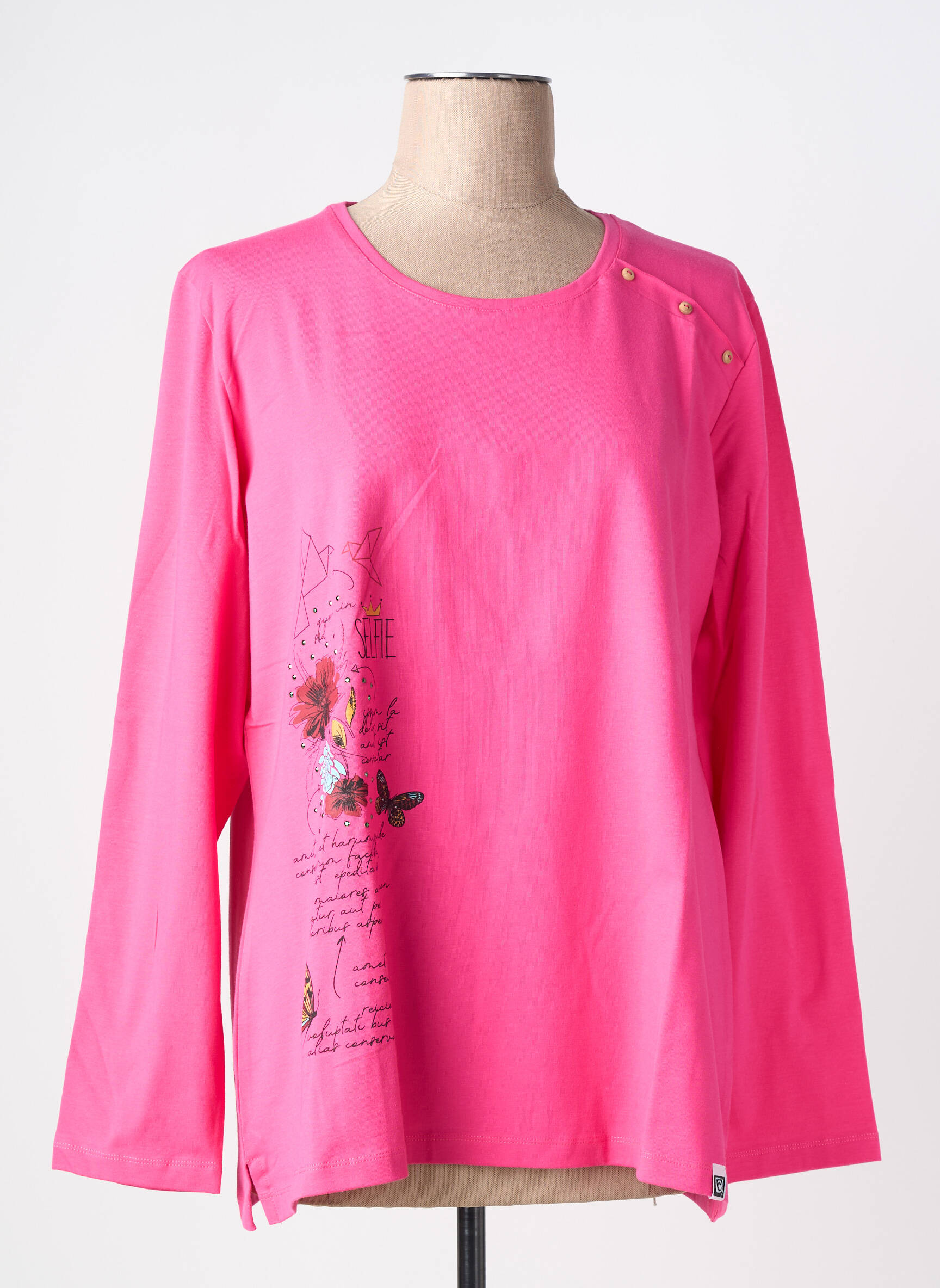T-shirt manches longues manches longues rose NOOS NOOS femme