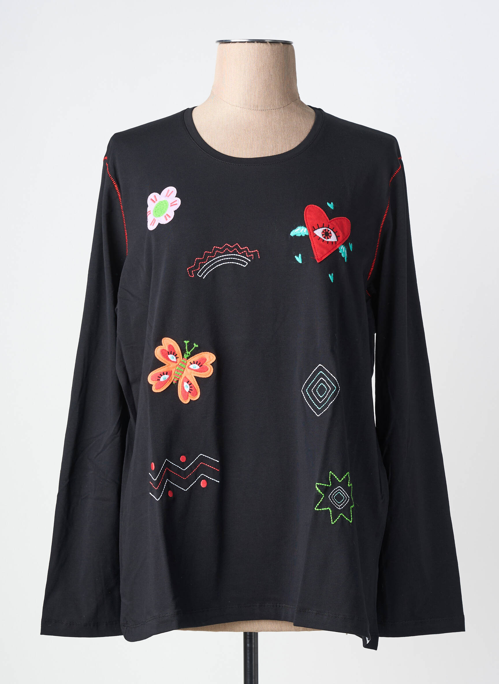 T-shirt manches longues manches longues noir NOOS NOOS femme