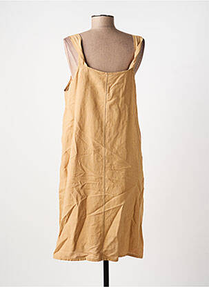 Robe mi-longue fines bretelles beige G!OZE femme