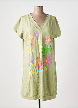 Robe courte manches courtes manches courtes vert NOOS NOOS femme