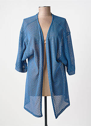Gilet manches longues manches 3/4 bleu SPG WOMAN femme