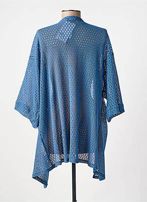 Gilet manches longues manches 3/4 bleu SPG WOMAN femme