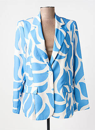 Blazer fausses poches bleu SOPHIA femme