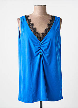 Top stretch sans manche bleu SPG WOMAN femme
