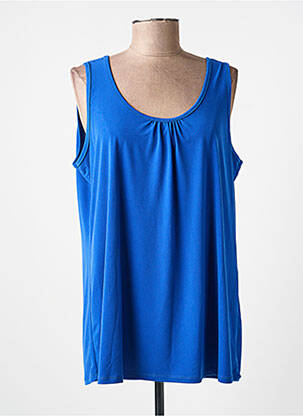 Top stretch sans manche bleu SPG WOMAN femme