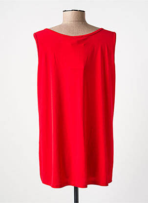 Top stretch sans manche rouge SPG WOMAN femme