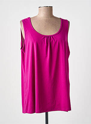 Top stretch sans manche violet SPG WOMAN femme