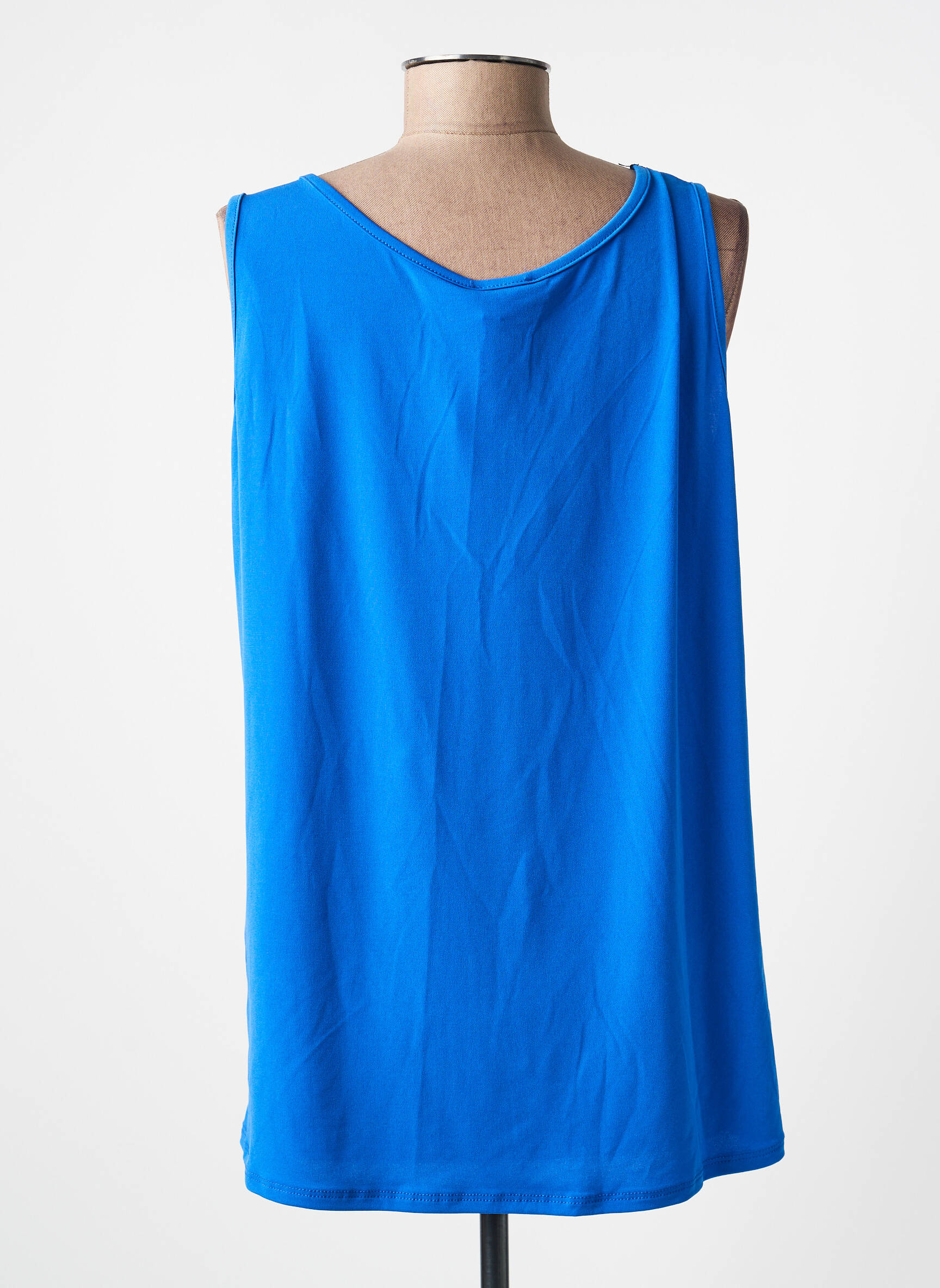 Top stretch sans manche bleu SPG WOMAN femme