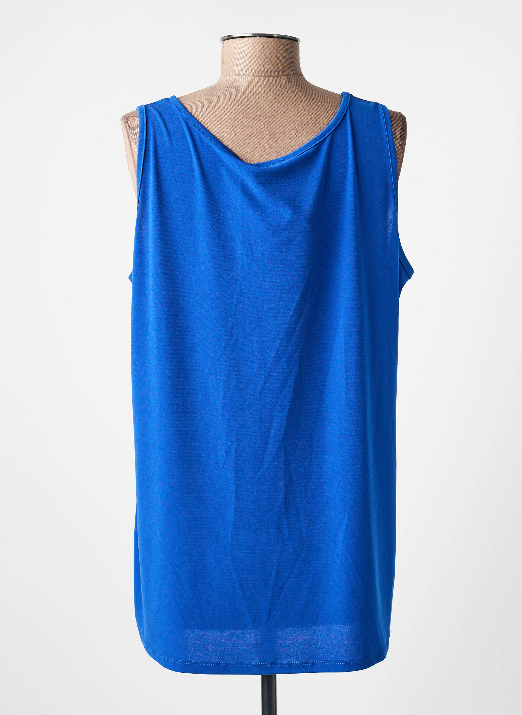 Top stretch sans manche bleu SPG WOMAN femme