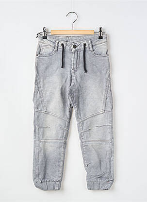 Jeans coupe slim taille élastique taille élastique gris LE TEMPS DES CERISES garçon