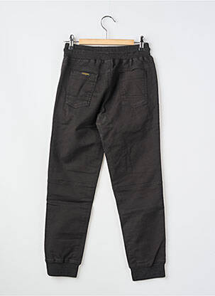 Pantalon droit poches taille élastique noir KAPORAL garçon