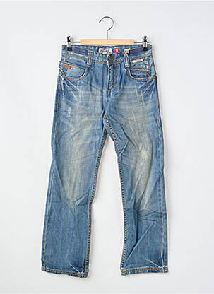 Jeans coupe droite tissage brut bleu BIAGGIO garçon