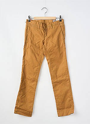 Pantalon chino coupe droite marron TEDDY SMITH garçon