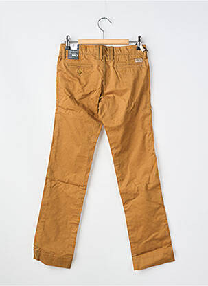 Pantalon chino coupe droite marron TEDDY SMITH garçon