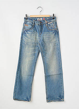 Jeans coupe droite tissage brut bleu BIAGGIO garçon