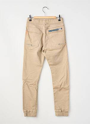 Pantalon slim fermeture liens à nouer taille élastique beige VINGINO garçon