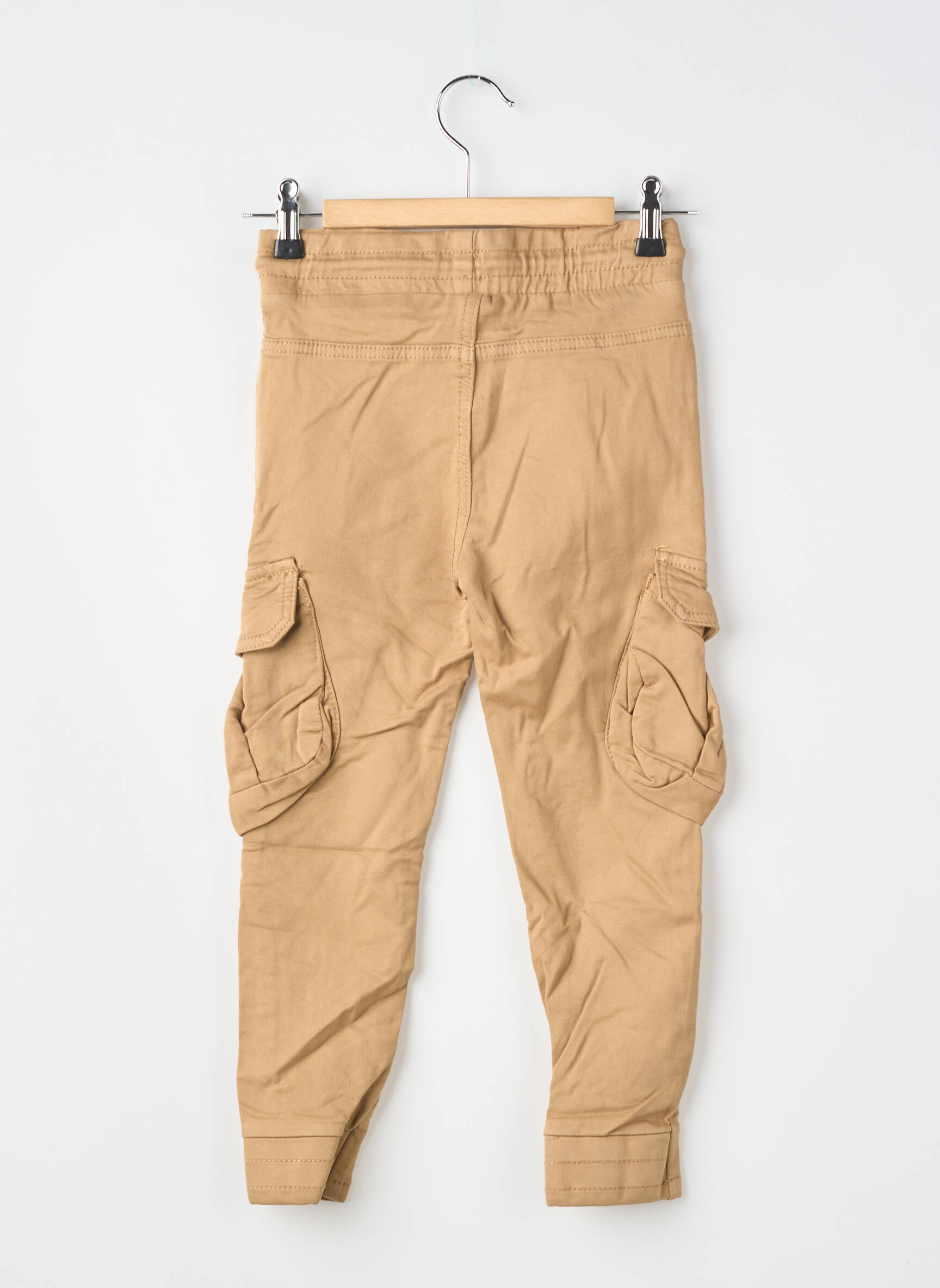 Pantalon cargo stretch taille élastique marron SQUARED & CUBED garçon