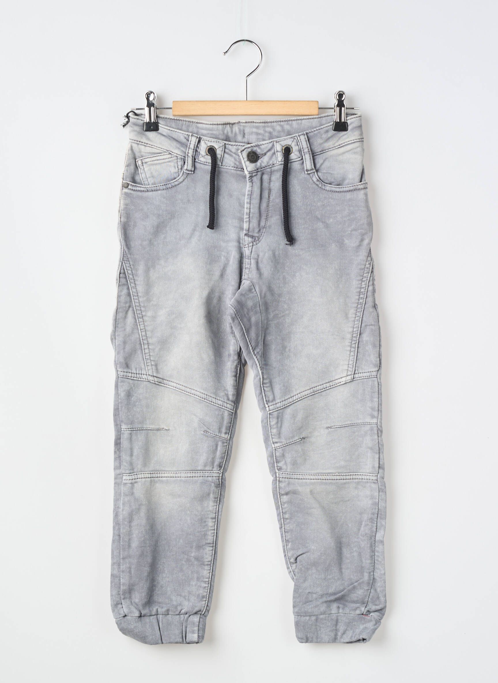 Jeans coupe slim taille élastique taille élastique gris LE TEMPS DES CERISES garçon