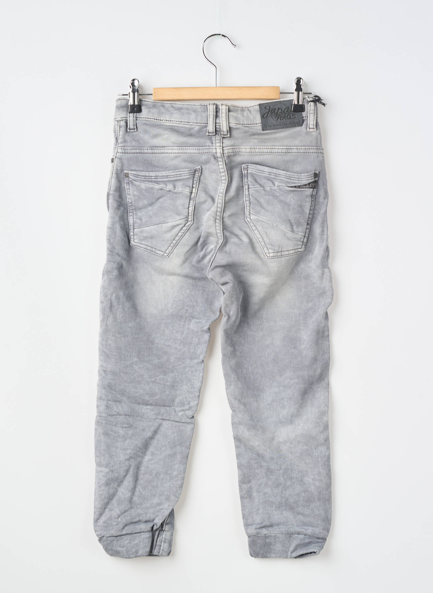Jeans coupe slim taille élastique taille élastique gris LE TEMPS DES CERISES garçon
