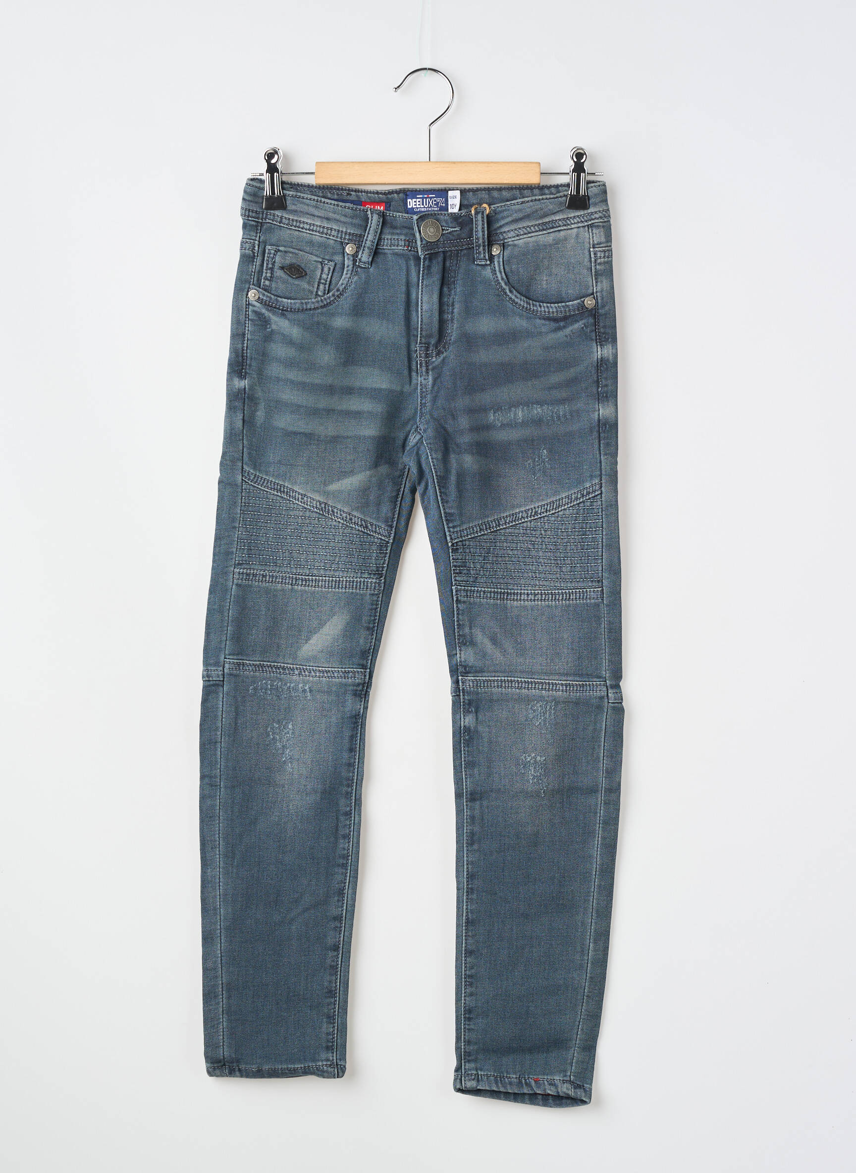 Jeans coupe slim poches bleu DEELUXE garçon