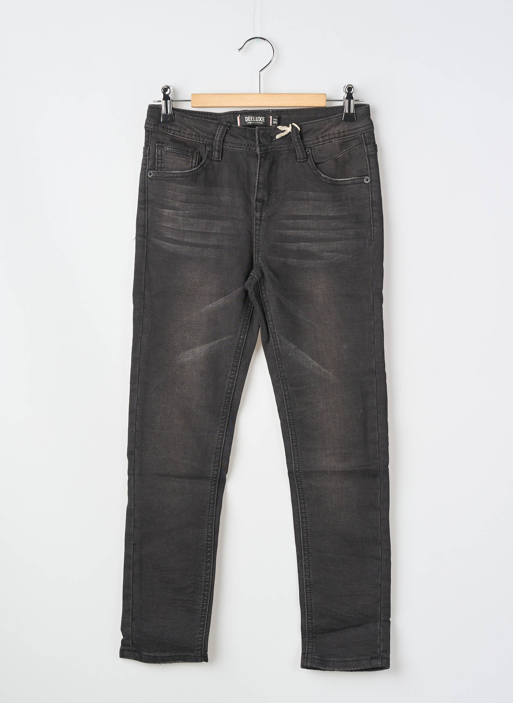 Jeans coupe slim poches noir DEELUXE garçon