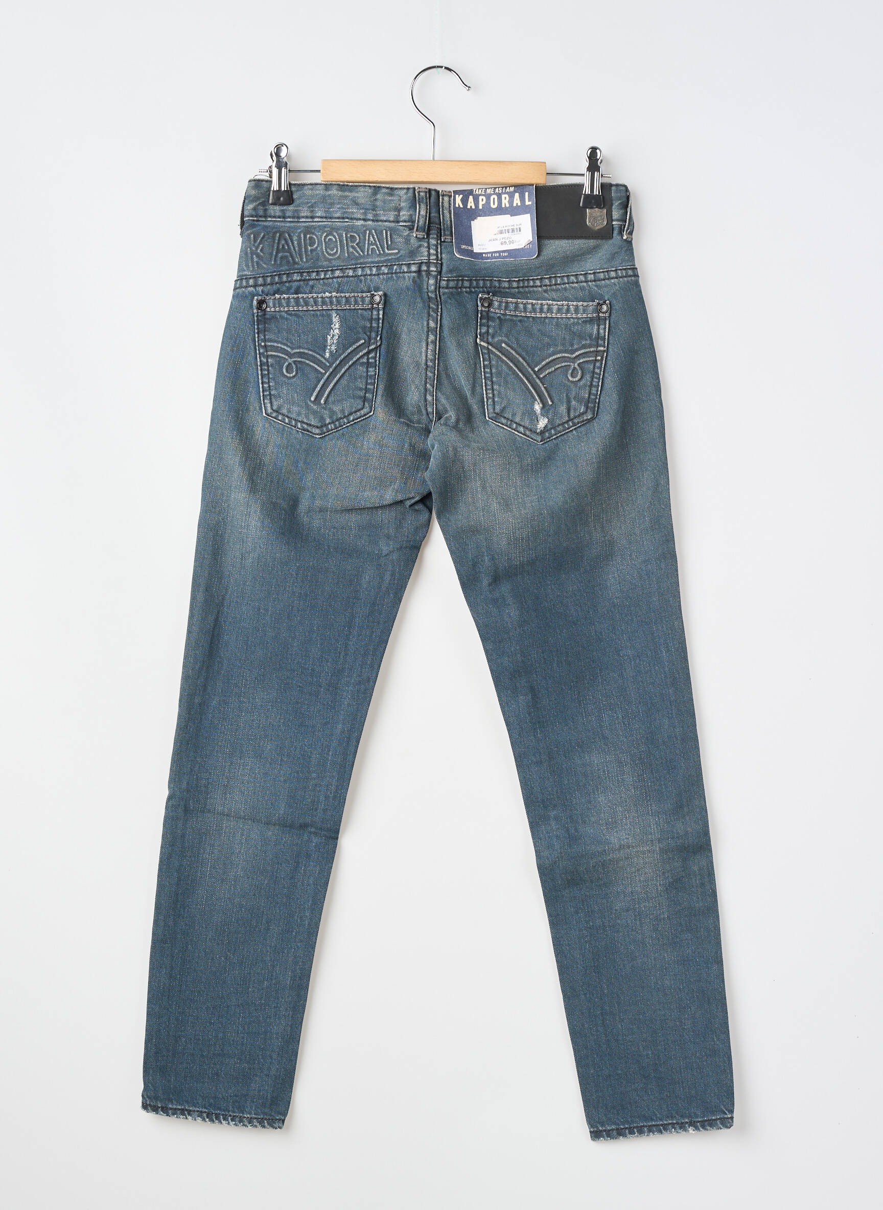 Jeans coupe slim poches bleu KAPORAL garçon