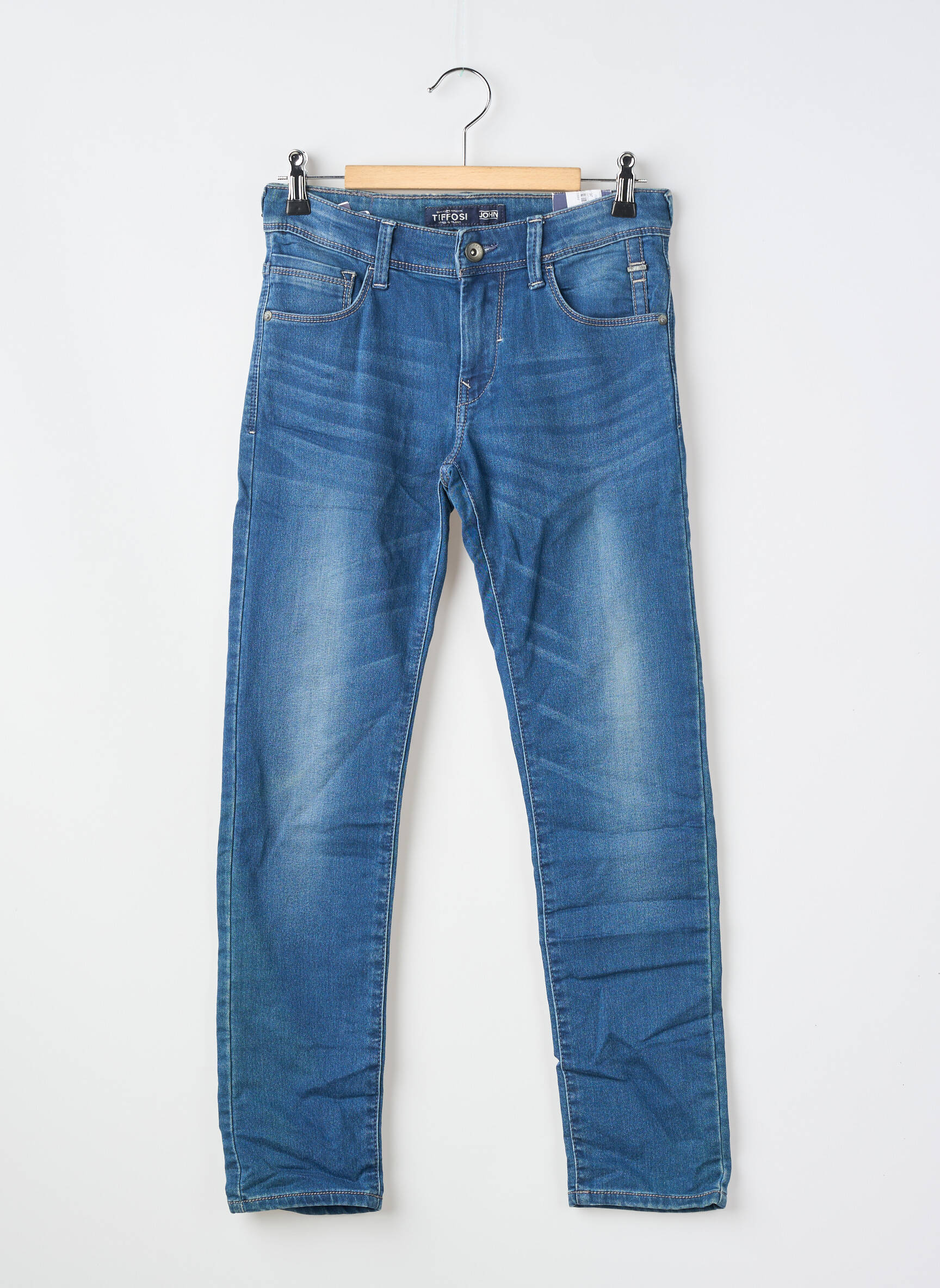 Jeans coupe slim poches bleu TIFFOSI garçon