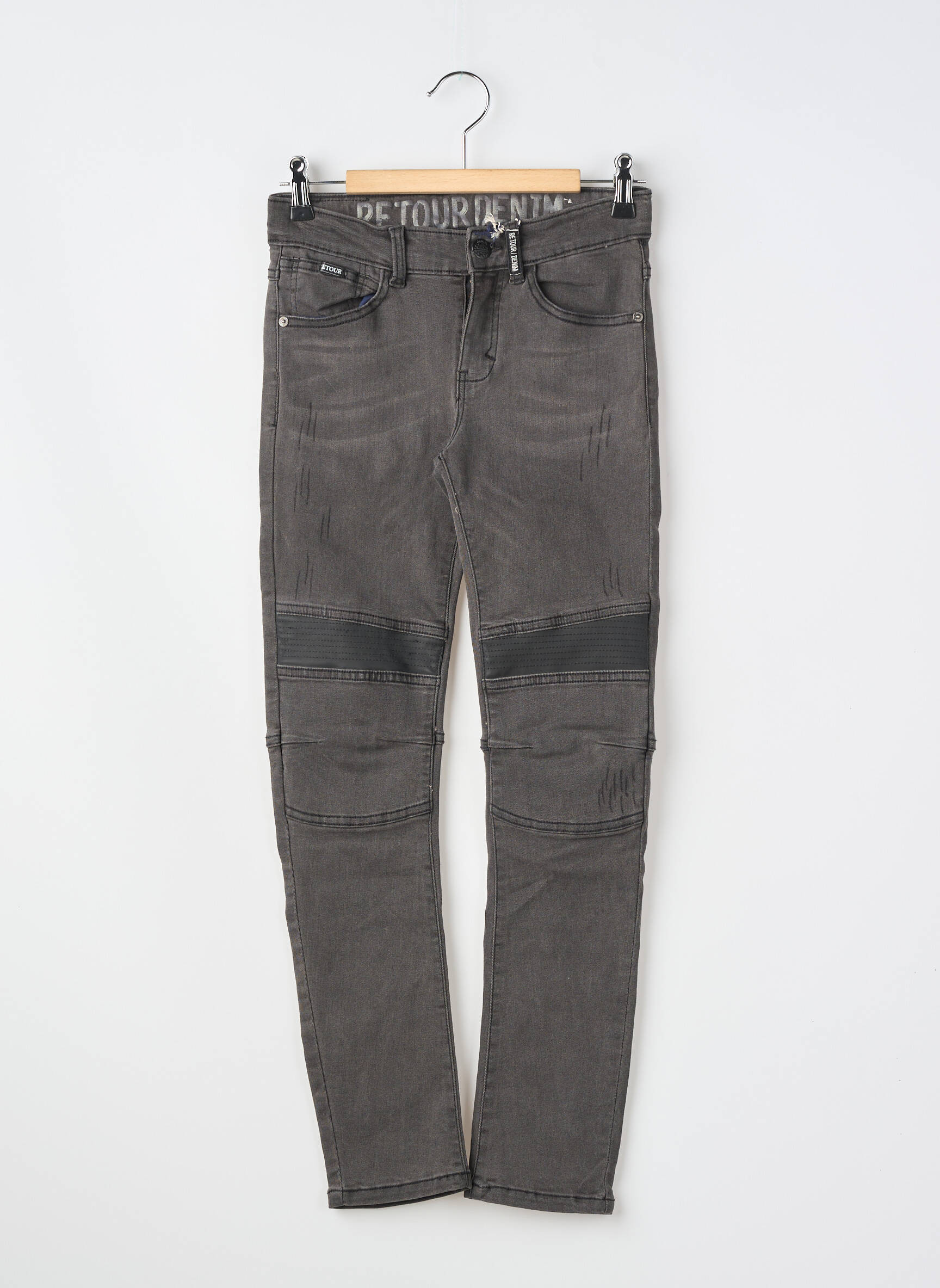 Jeans coupe slim poches gris RETOUR garçon