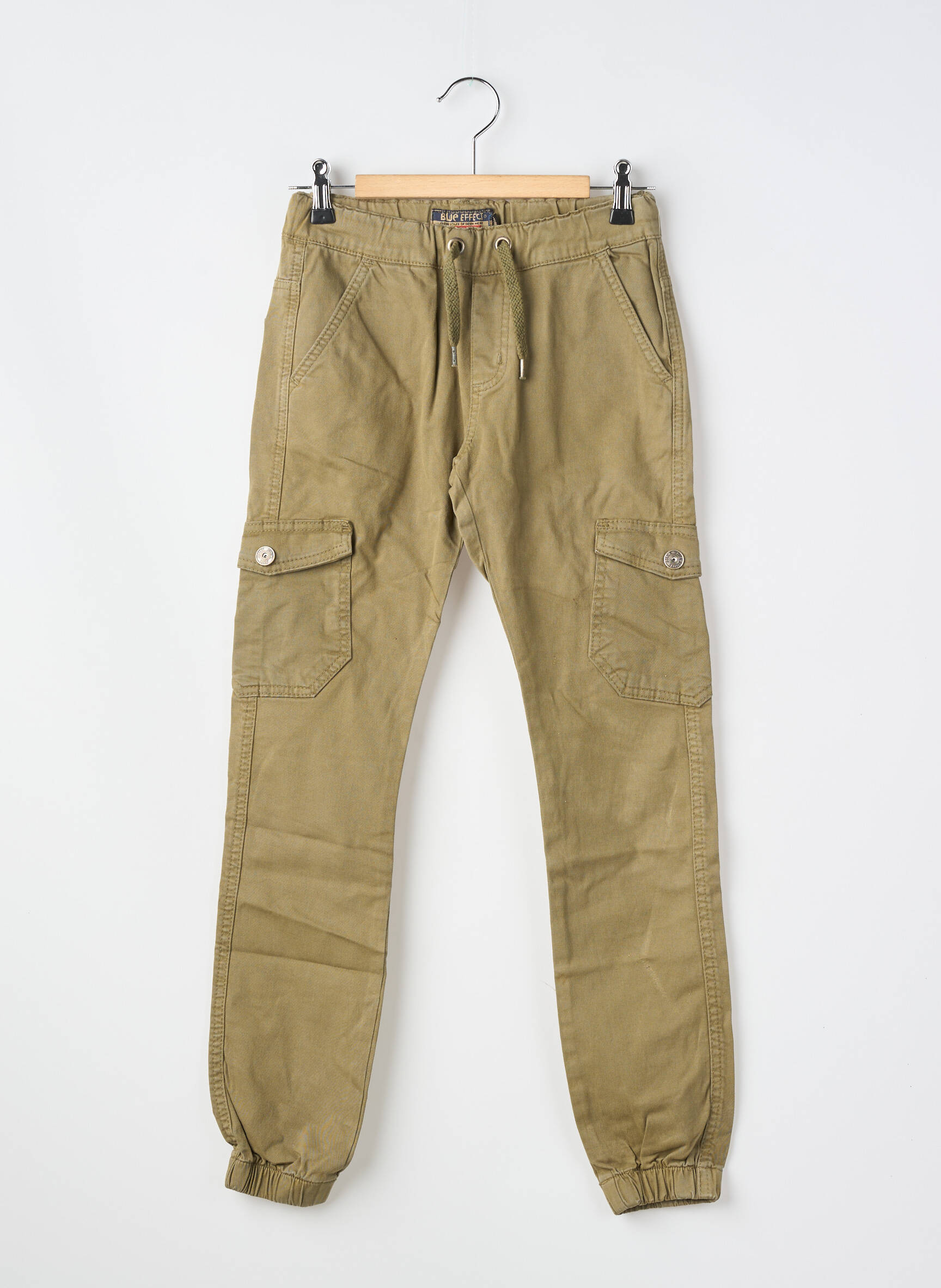 Pantalon cargo poches vert BLUE EFFECT garçon