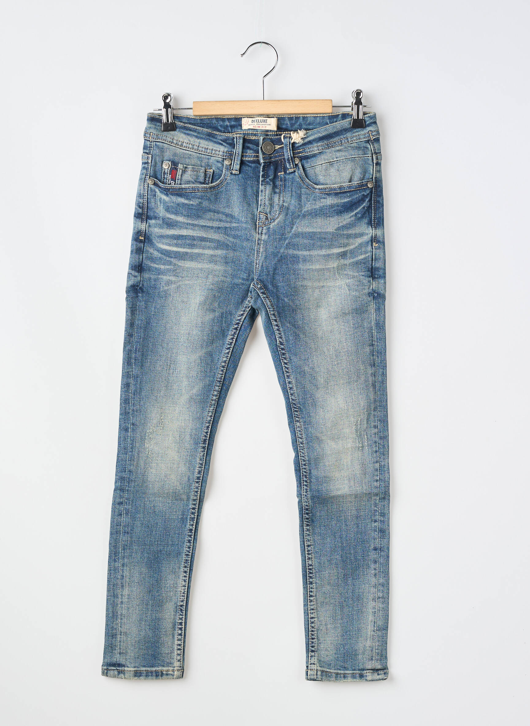 Jeans coupe slim poches bleu DEELUXE garçon