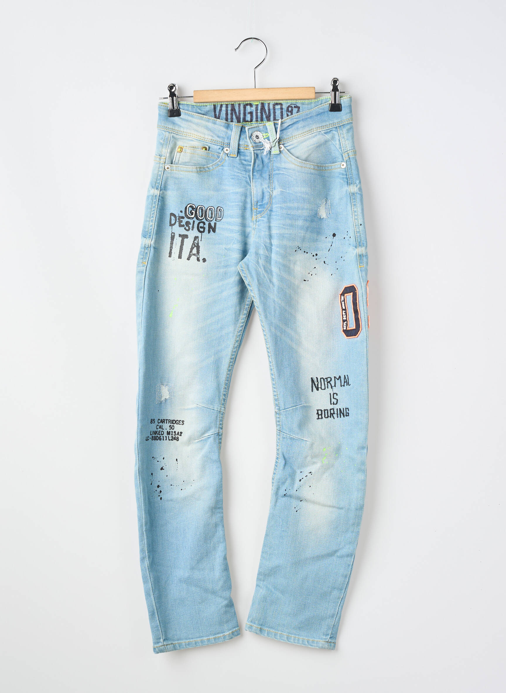 Jeans coupe slim poches bleu VINGINO garçon