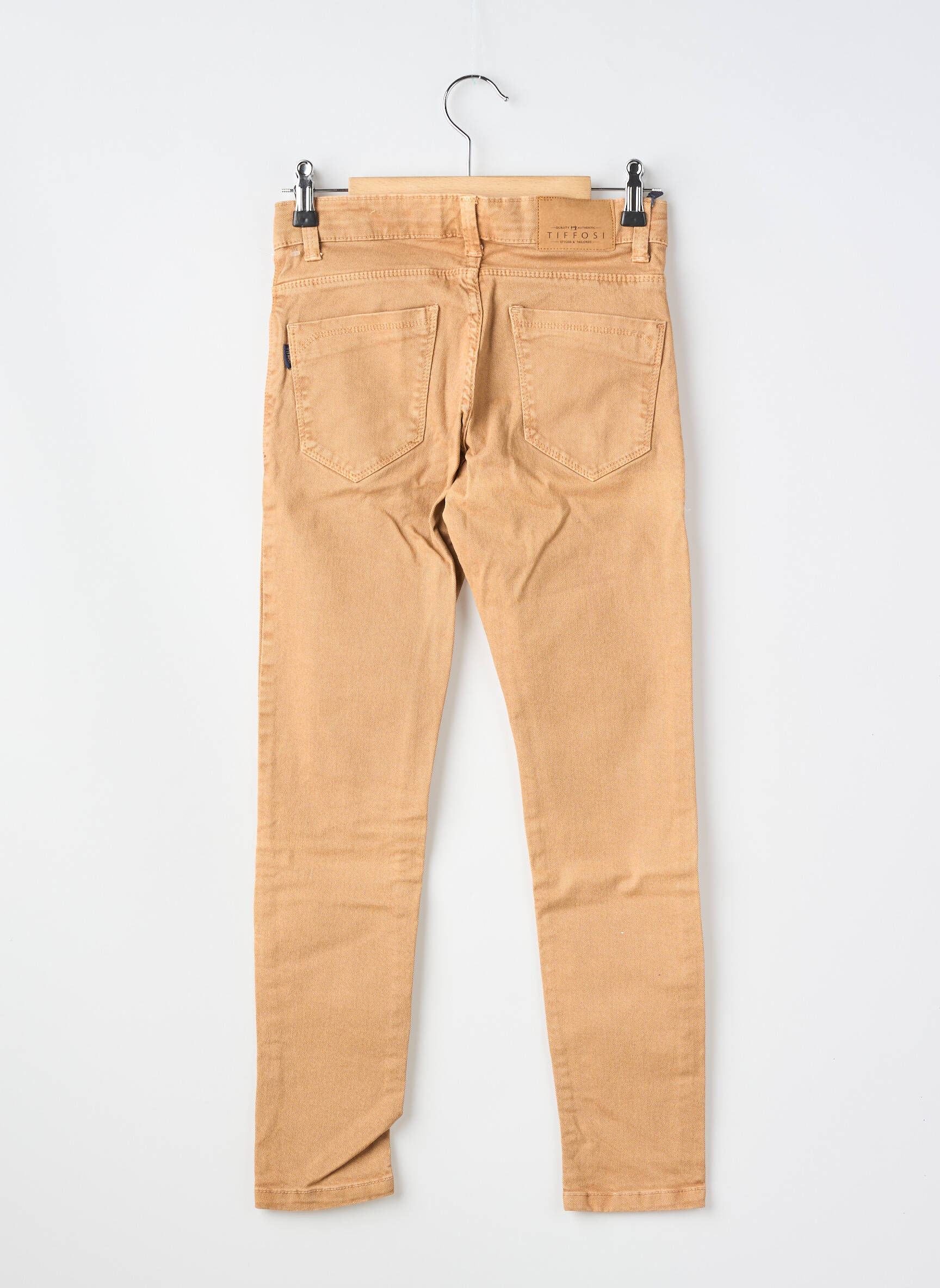 Jeans coupe slim poches marron TIFFOSI garçon