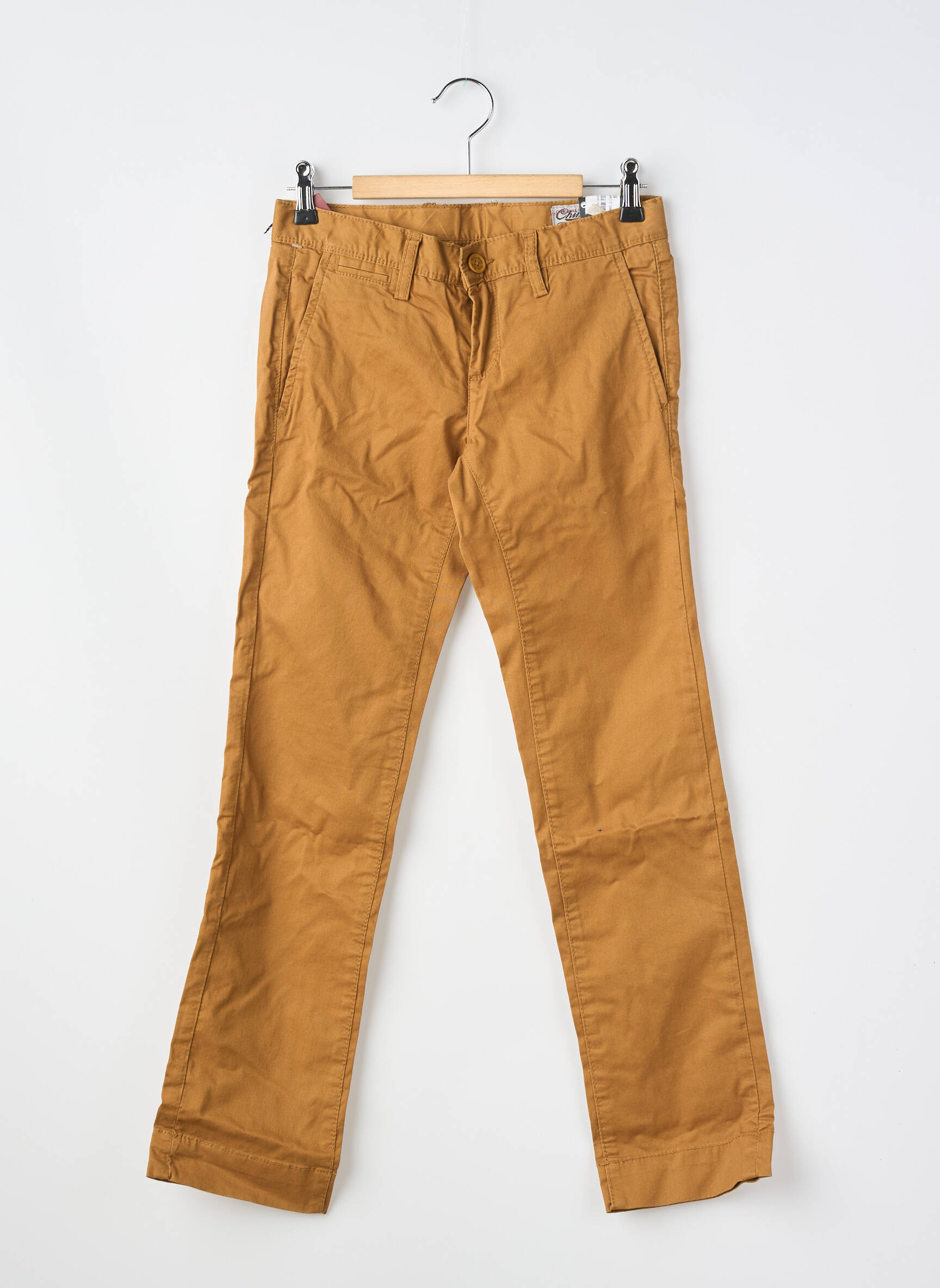 Pantalon chino coupe droite marron TEDDY SMITH garçon