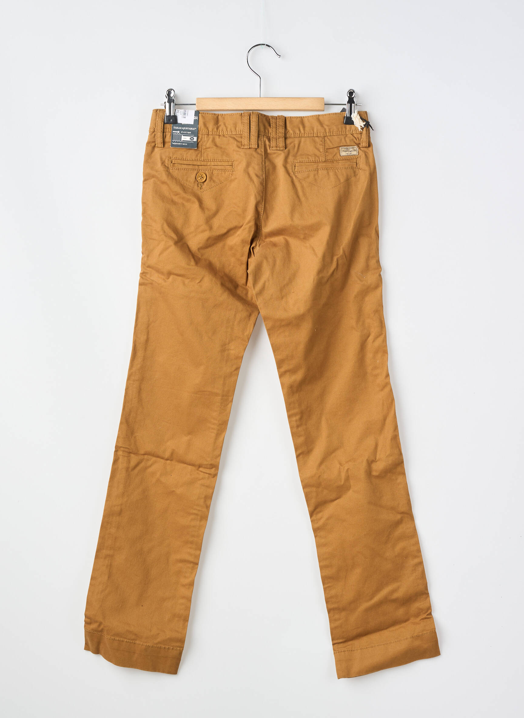 Pantalon chino coupe droite marron TEDDY SMITH garçon