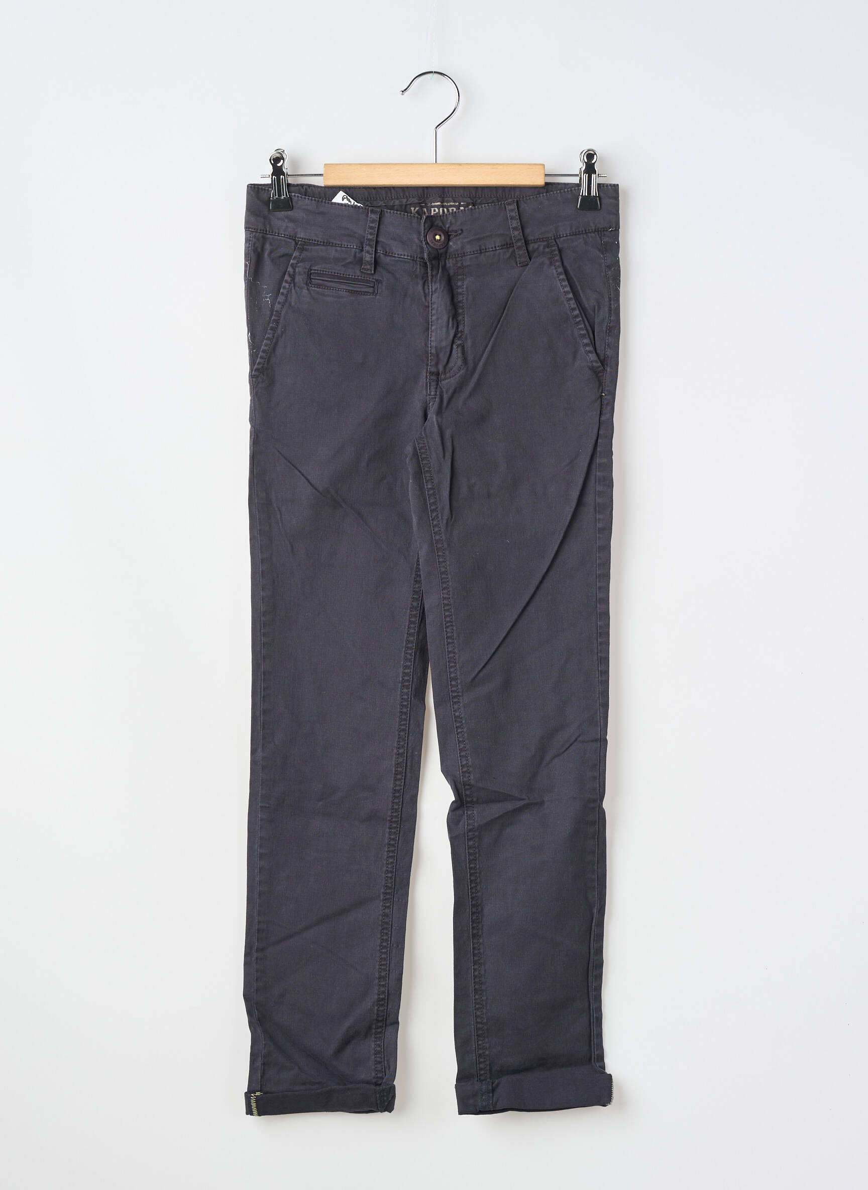 Pantalon chino coupe droite bleu KAPORAL garçon