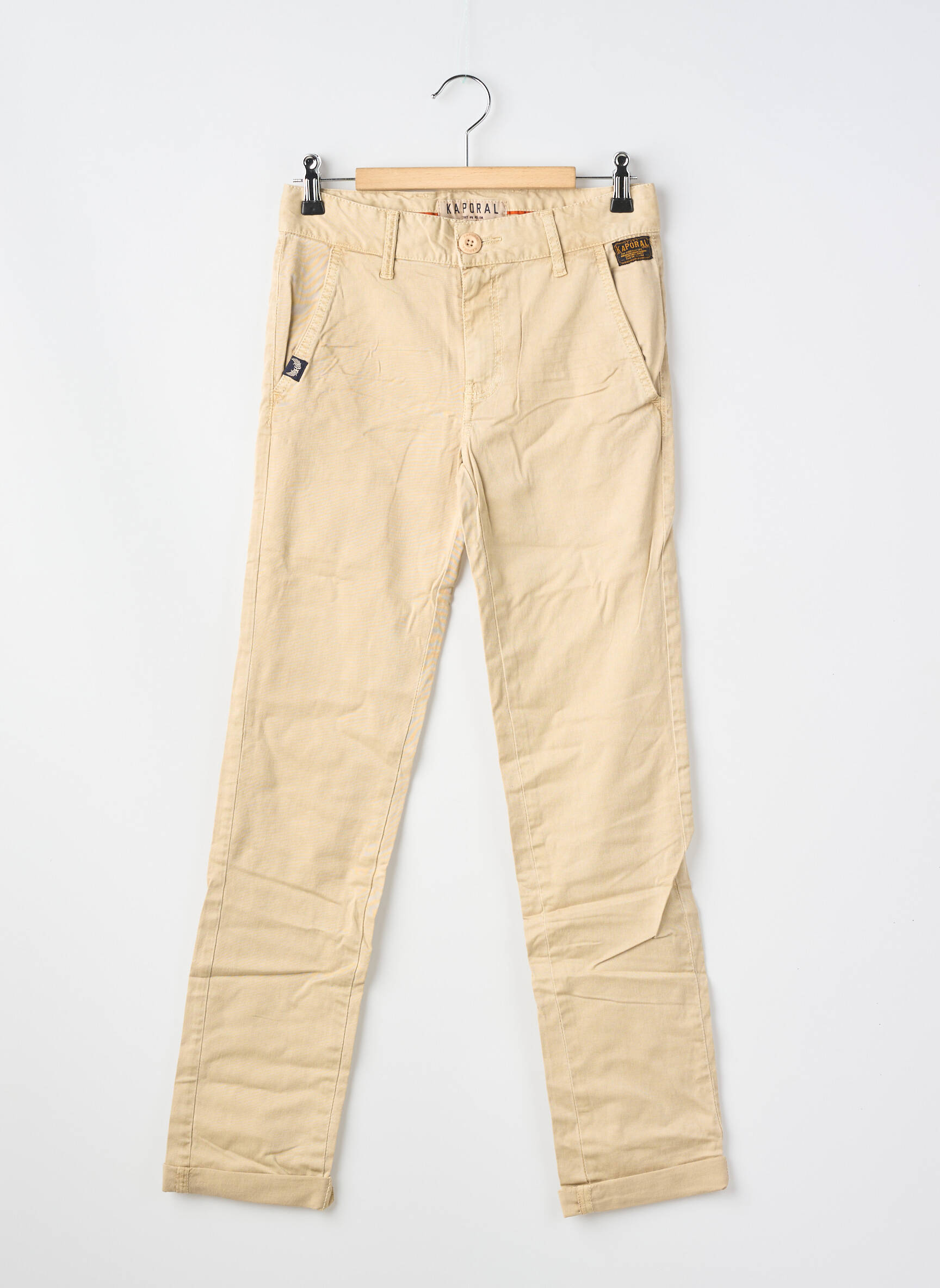 Pantalon chino coupe droite beige KAPORAL garçon