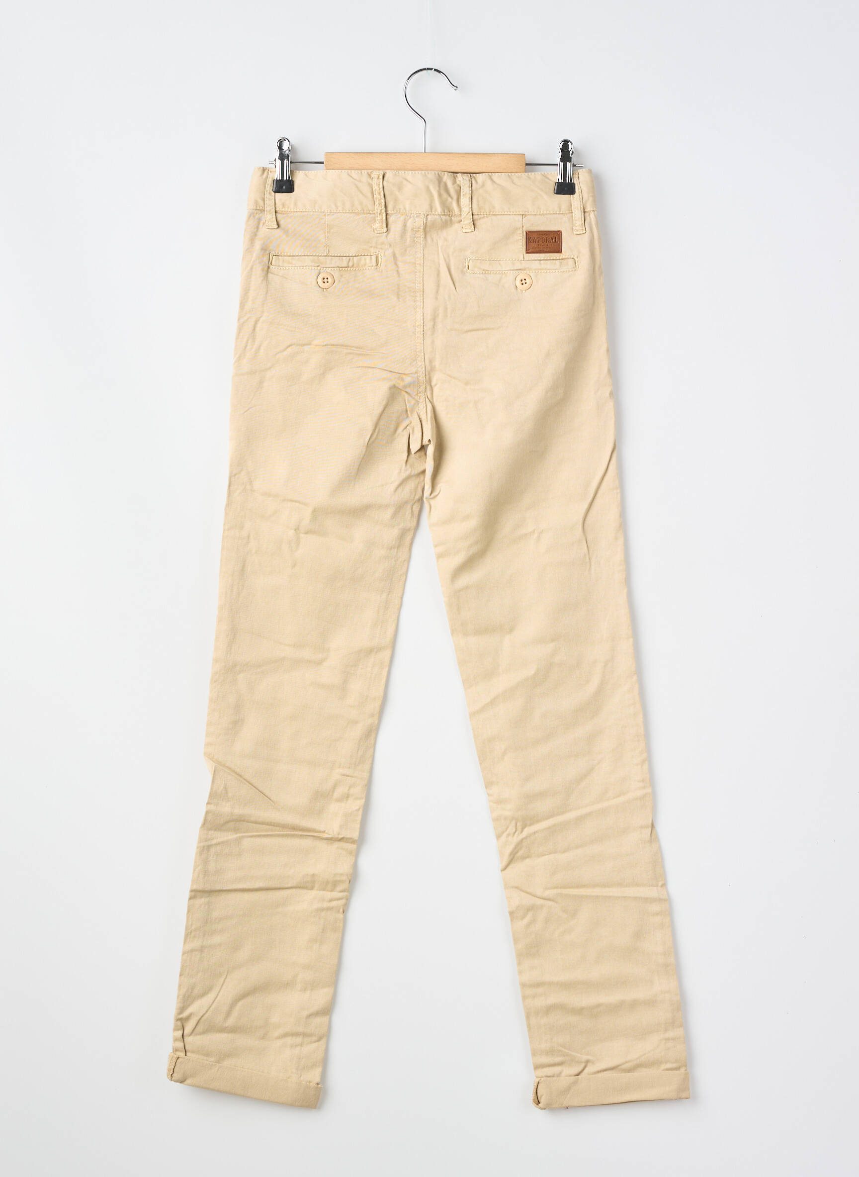 Pantalon chino coupe droite beige KAPORAL garçon