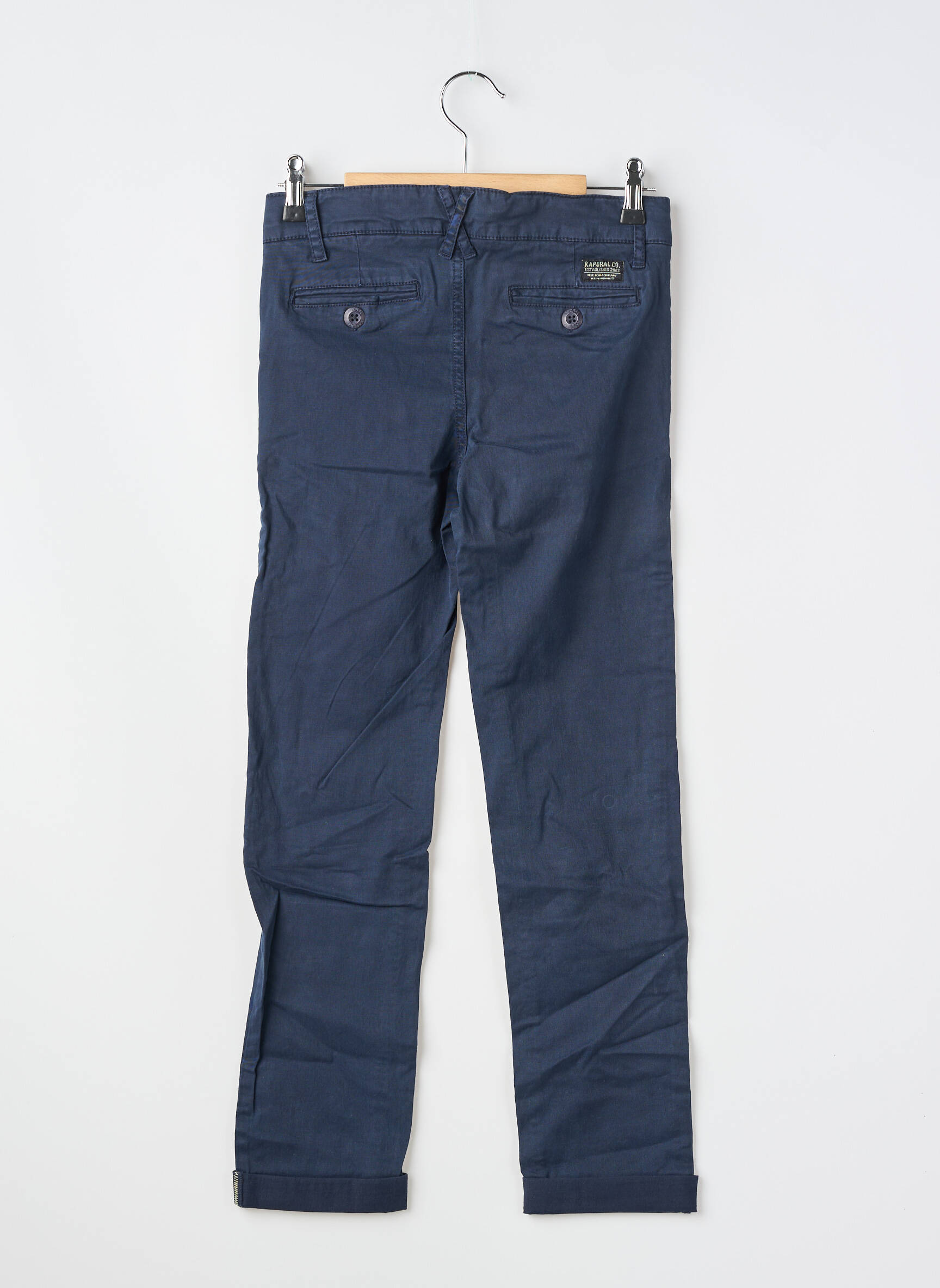 Pantalon chino poches bleu KAPORAL garçon