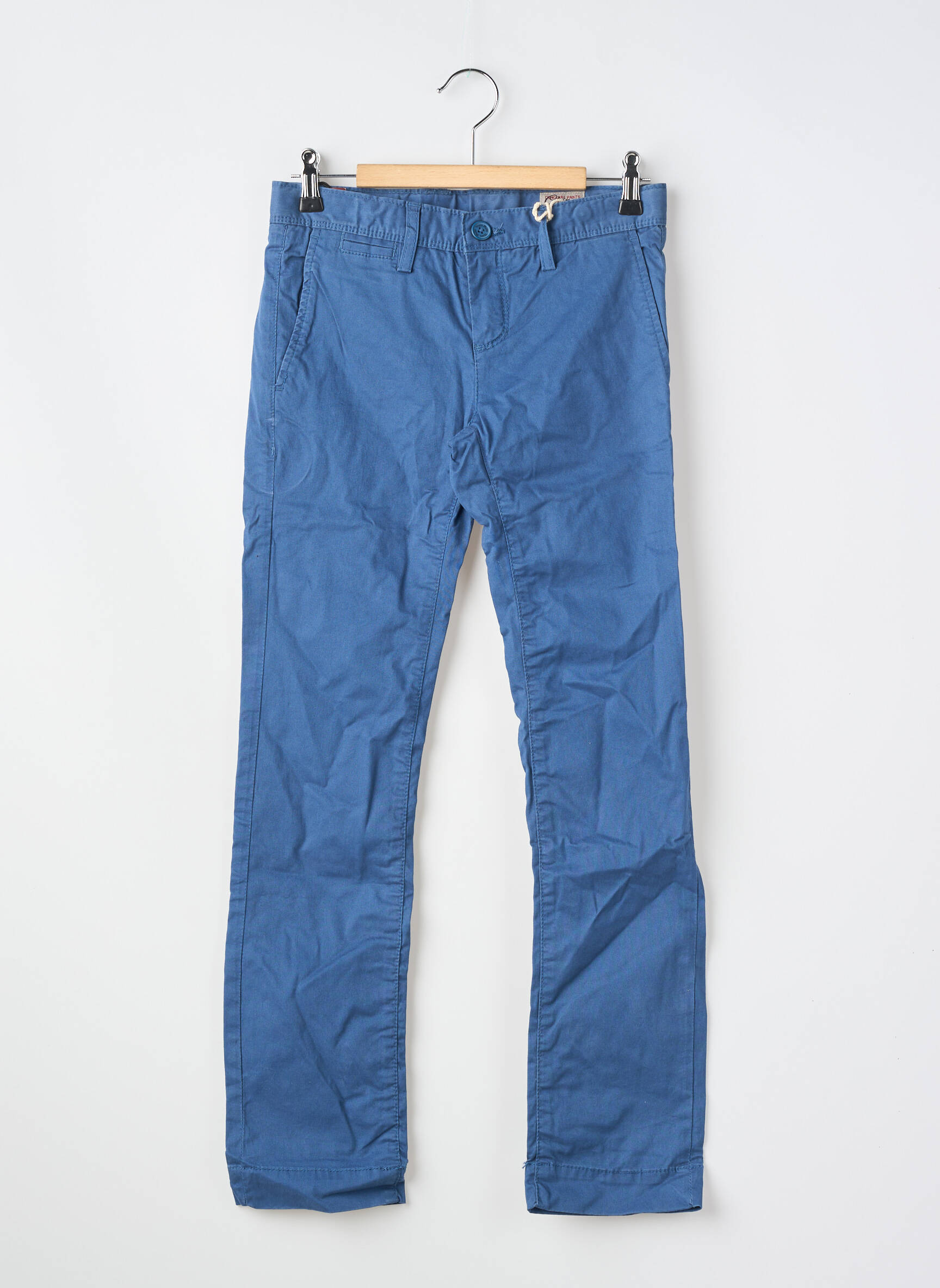 Pantalon chino coupe droite bleu TEDDY SMITH garçon