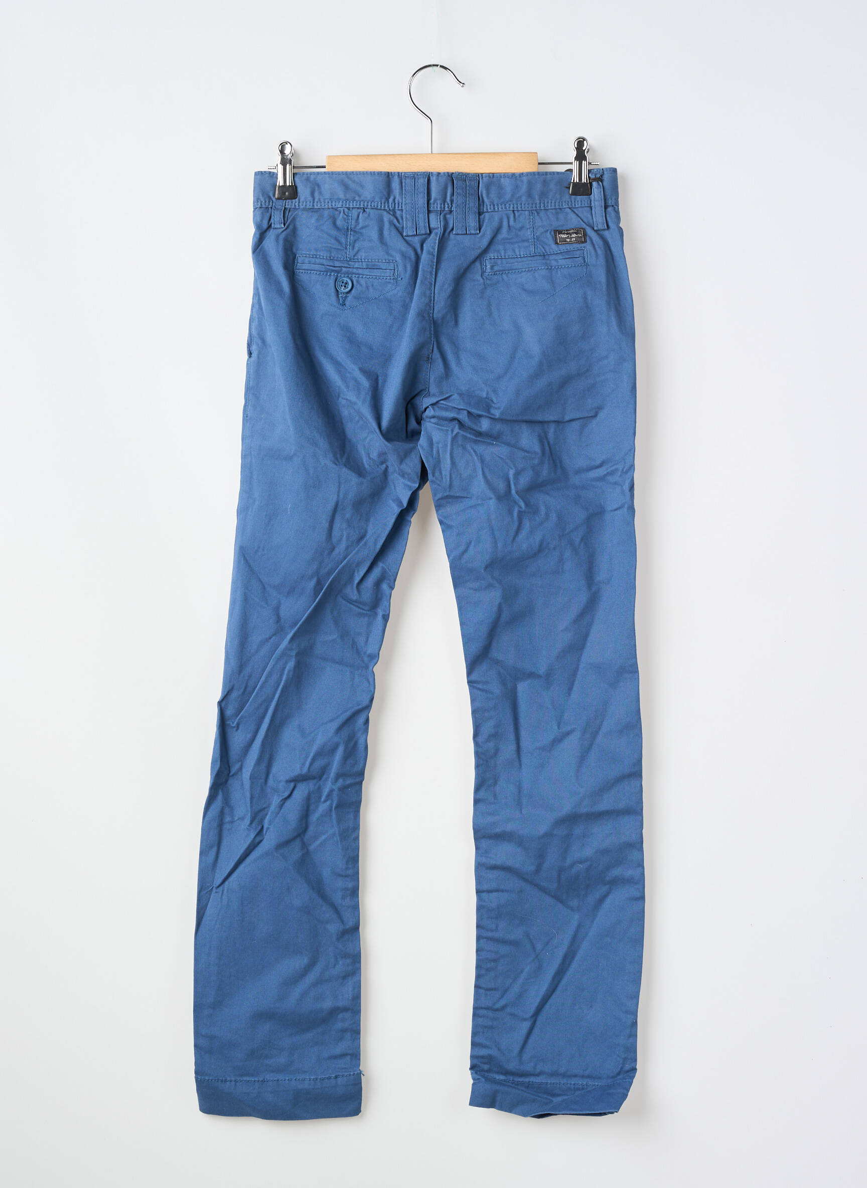 Pantalon chino coupe droite bleu TEDDY SMITH garçon