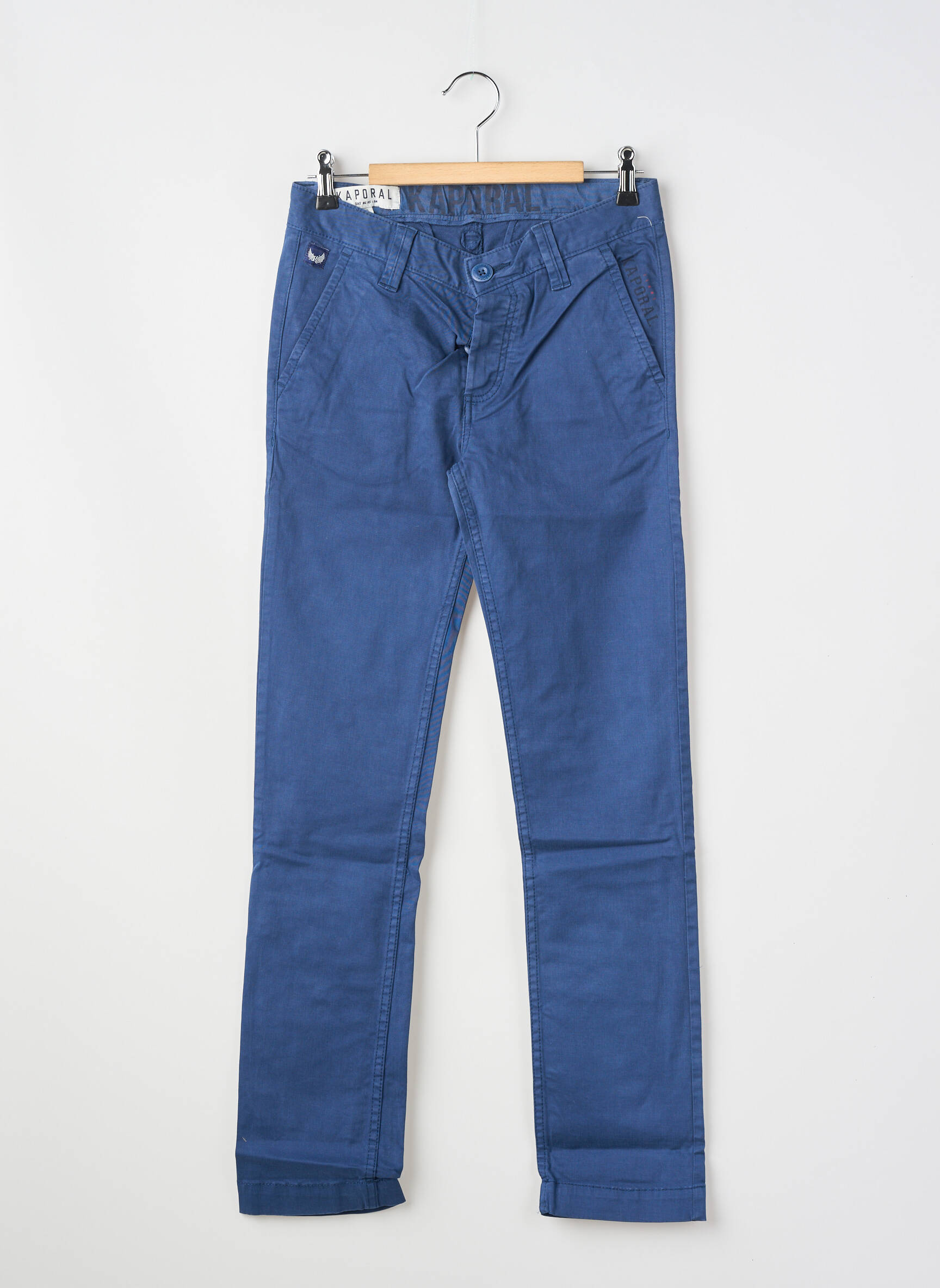 Pantalon chino poches bleu KAPORAL garçon
