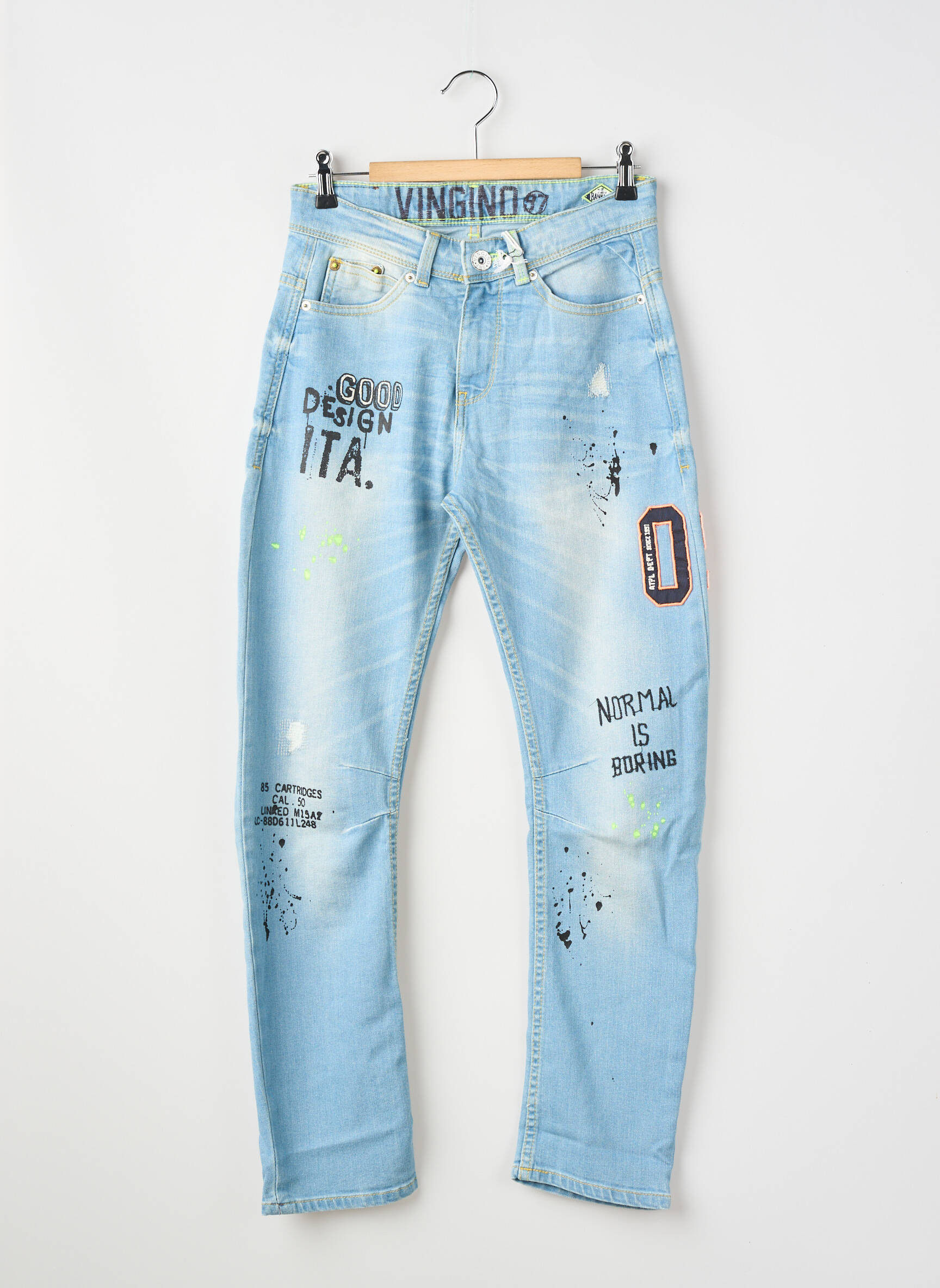 Jeans coupe slim poches bleu VINGINO garçon