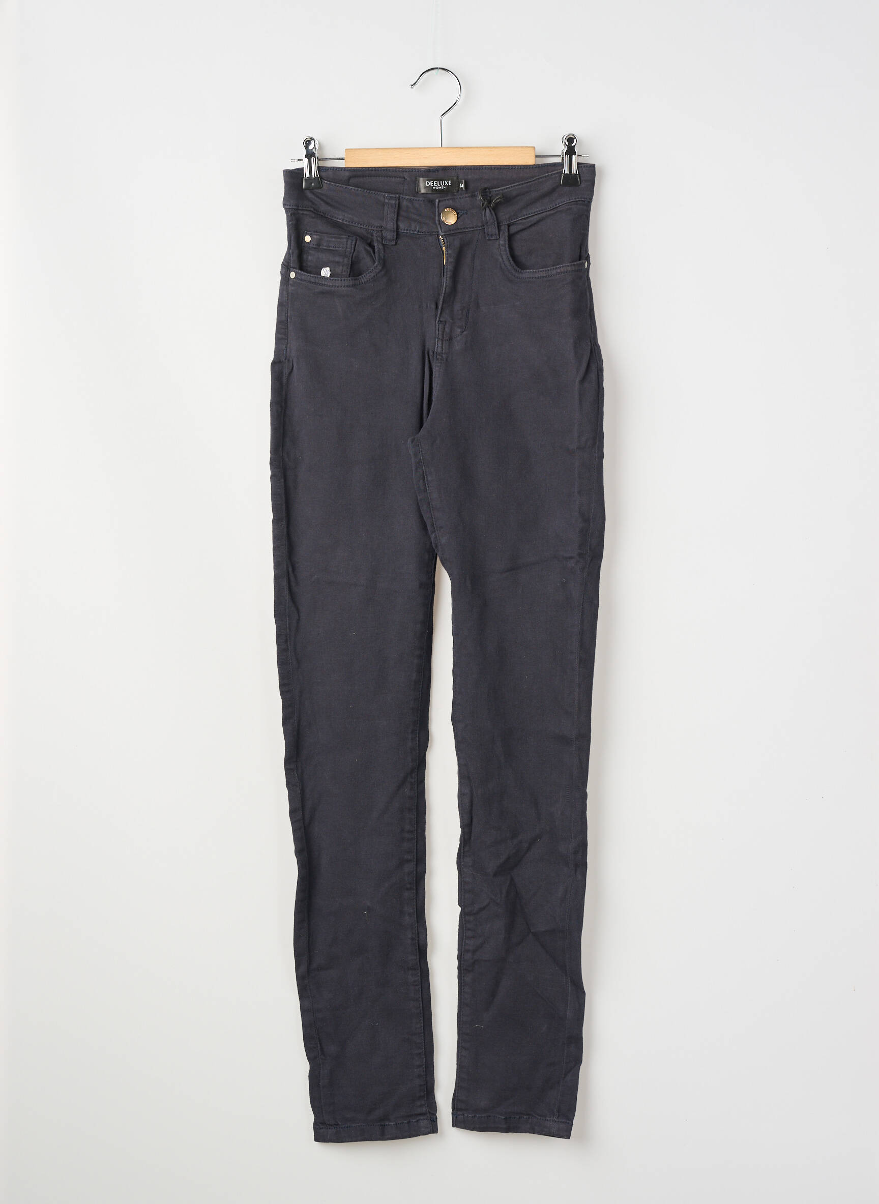 Jeans coupe slim tissage brut taille normale violet DEELUXE femme