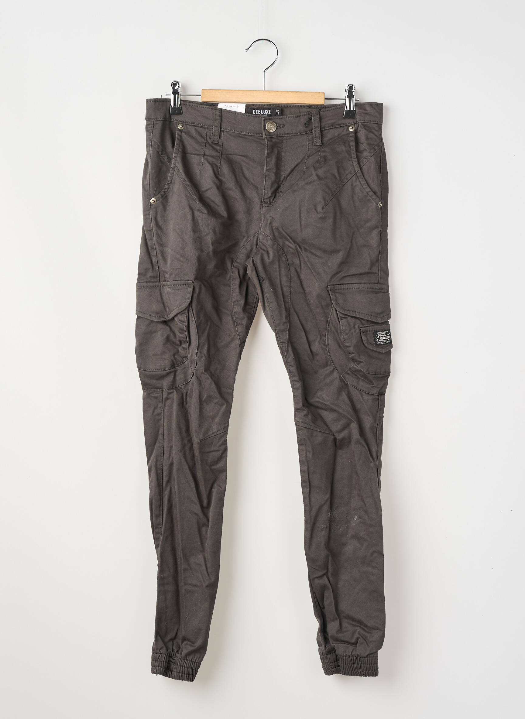 Pantalon cargo poches gris DEELUXE garçon