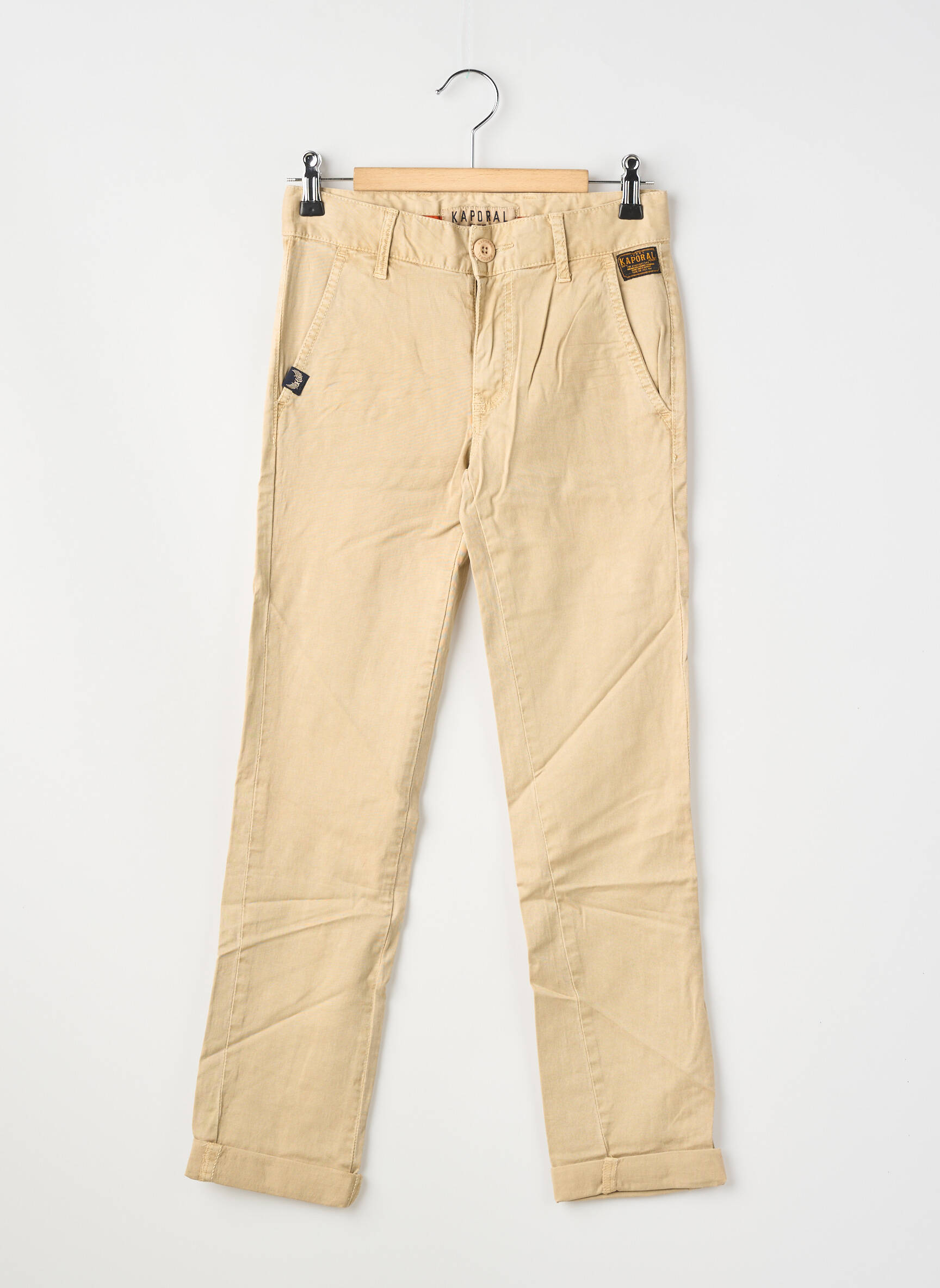Pantalon chino poches beige KAPORAL garçon