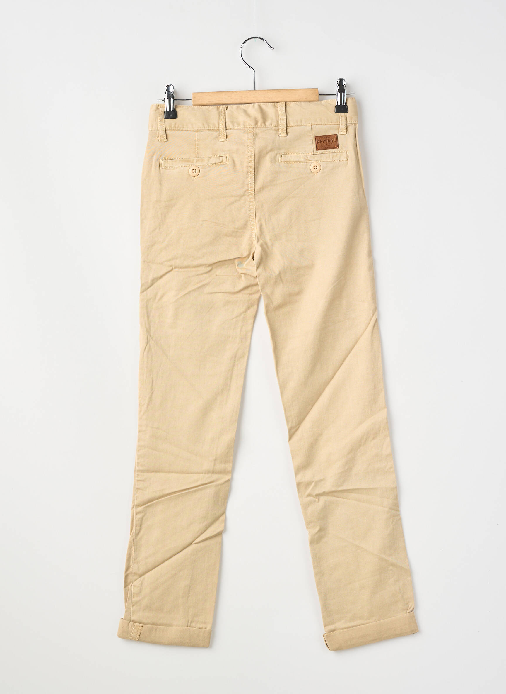 Pantalon chino poches beige KAPORAL garçon