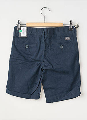 Bermuda fermeture zippée sous rabat boutonné taille ajustable bleu TEDDY SMITH garçon