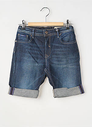 Bermuda tissage denim taille ajustable bleu KAPORAL garçon