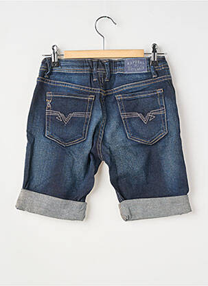 Bermuda tissage denim taille ajustable bleu KAPORAL garçon
