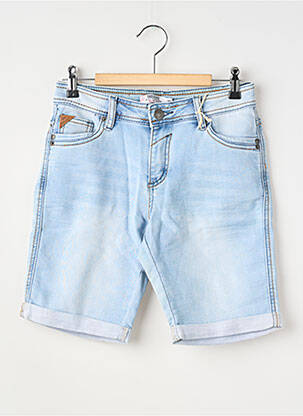 Bermuda tissage denim taille ajustable bleu DEELUXE garçon